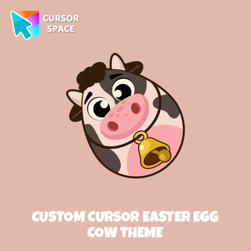 Custom Cursor Easter Egg Cow Theme