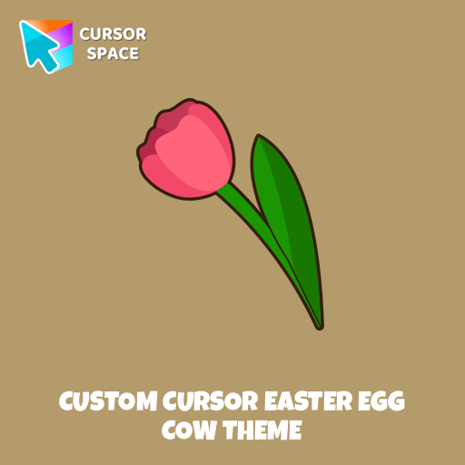 Custom Cursor Easter Egg Cow Theme